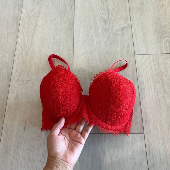 Victoria secrets women red bra size 36 DD - Picture 2 of 8